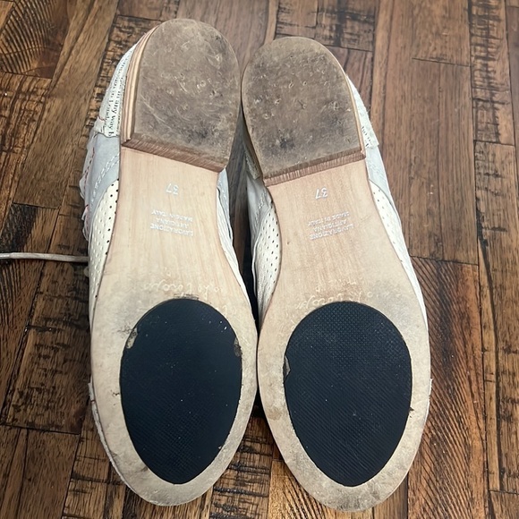 VTG Clocharme Ankle Bootie newsprint cap toe lace up 80’s size 37 - Picture 13 of 16